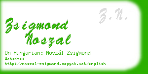 zsigmond noszal business card