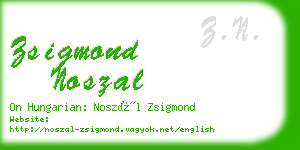 zsigmond noszal business card